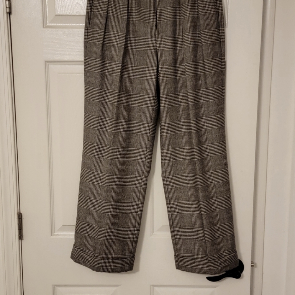 Ralph Lauren Collection Wool Houndstooth dress pants size 8……‍‍‍‍‍